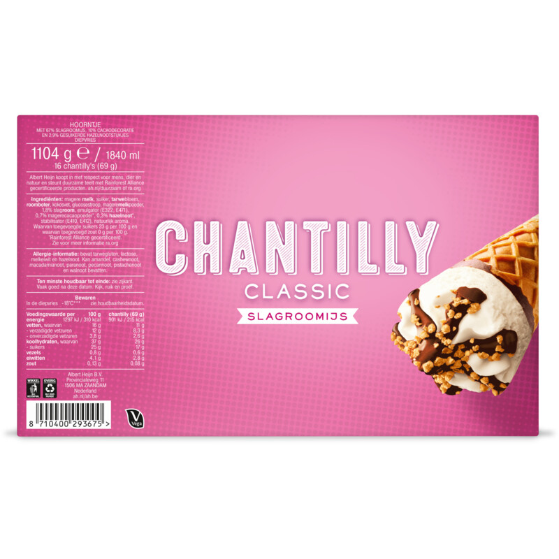 AH Chantilly classic slagroomijs