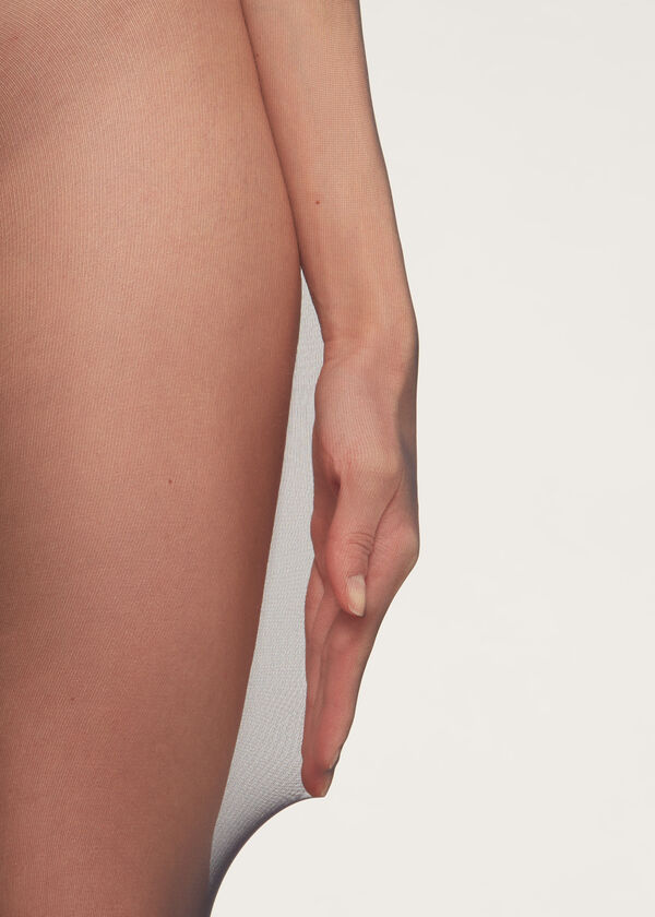 Meia-calça invisível transparente de 20 denier