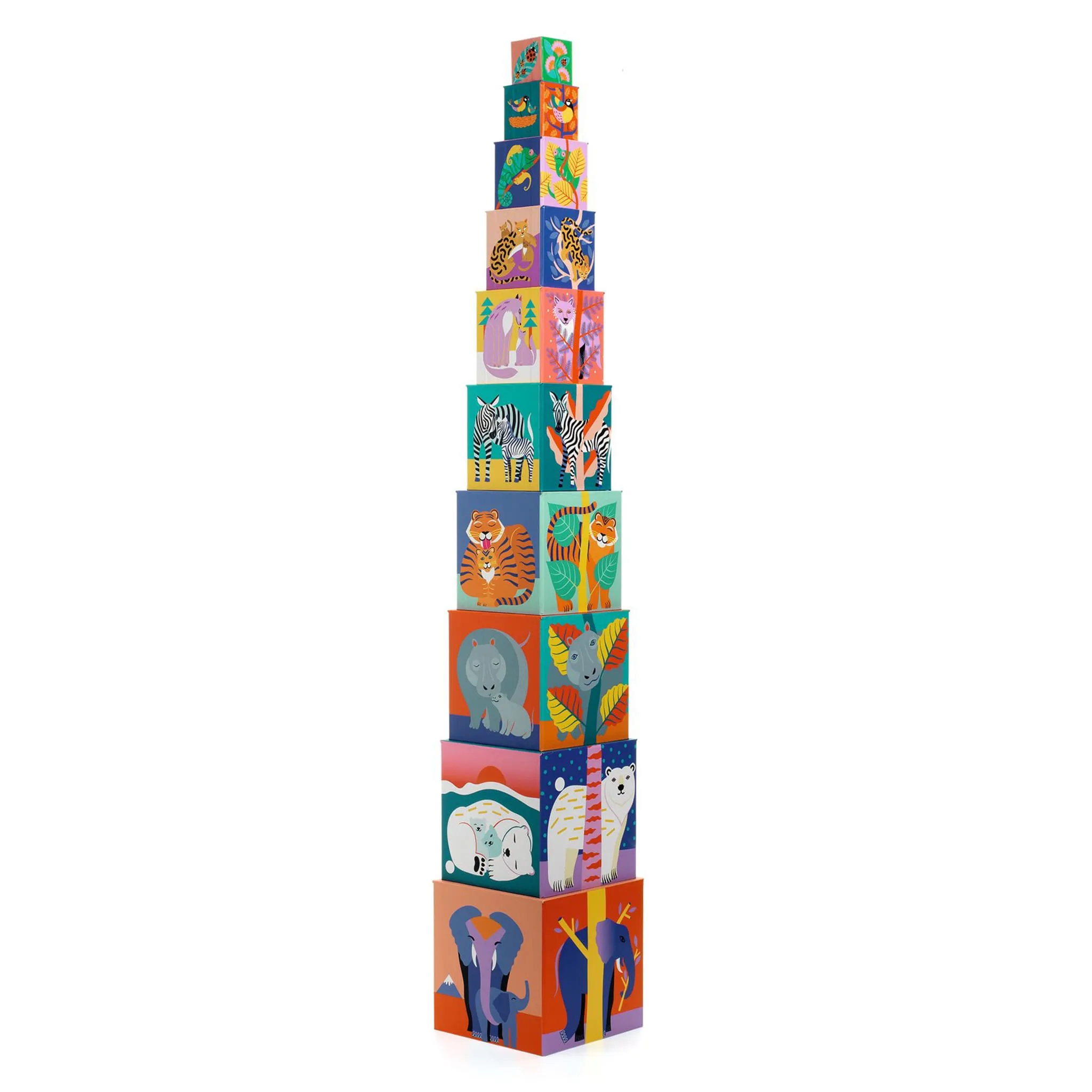 Djeco Cubes - Animaux sauvages