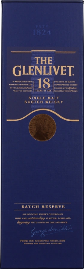 THE GLENLIVET 18 YEARS BATCH RESERVE SINGLE MALT 70CL