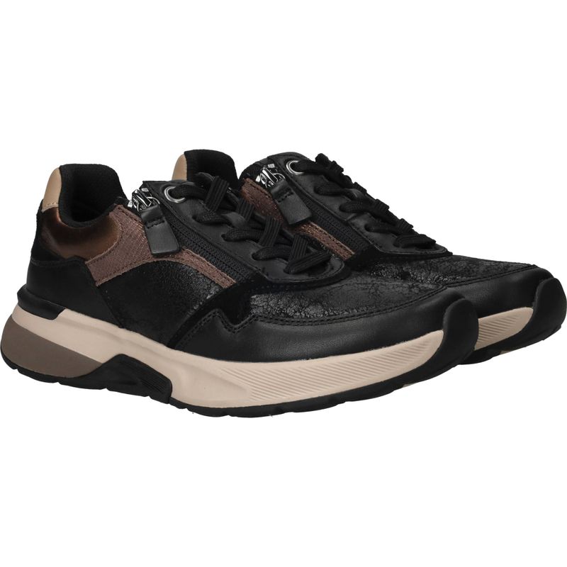 Gabor Rollingsoft Sneakers Zwart Dames