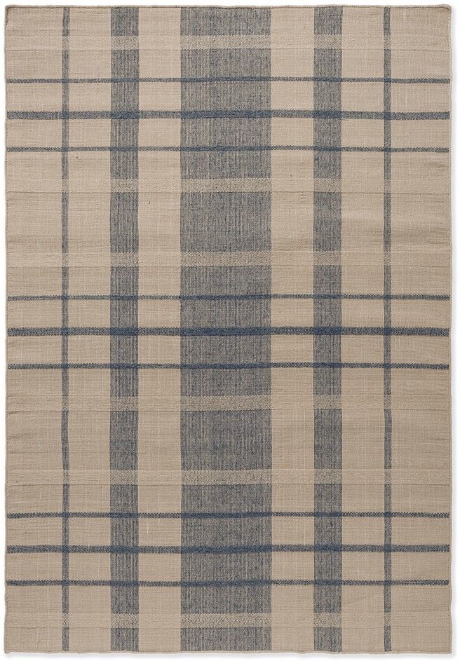 Vloerkleed Check Denim 497408 Zona  | Brink & Campman