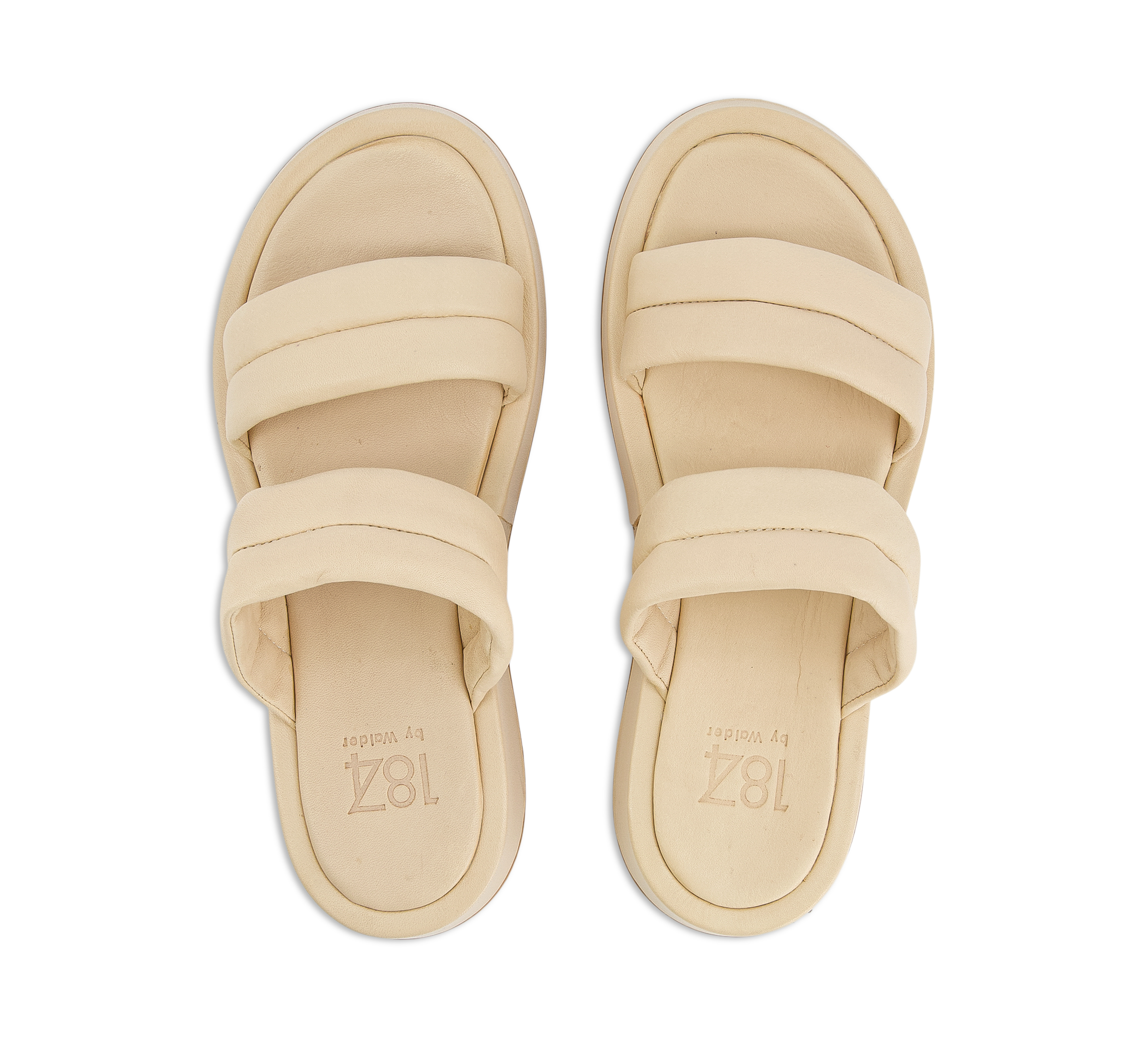 1874 by Walder Pantoletten beige/taupe
