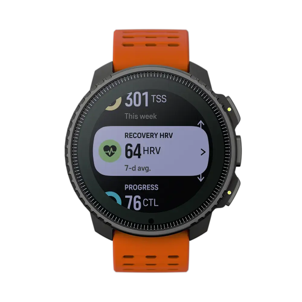 Suunto Vertical Solar Steel GPS Sporthorloge Oranje