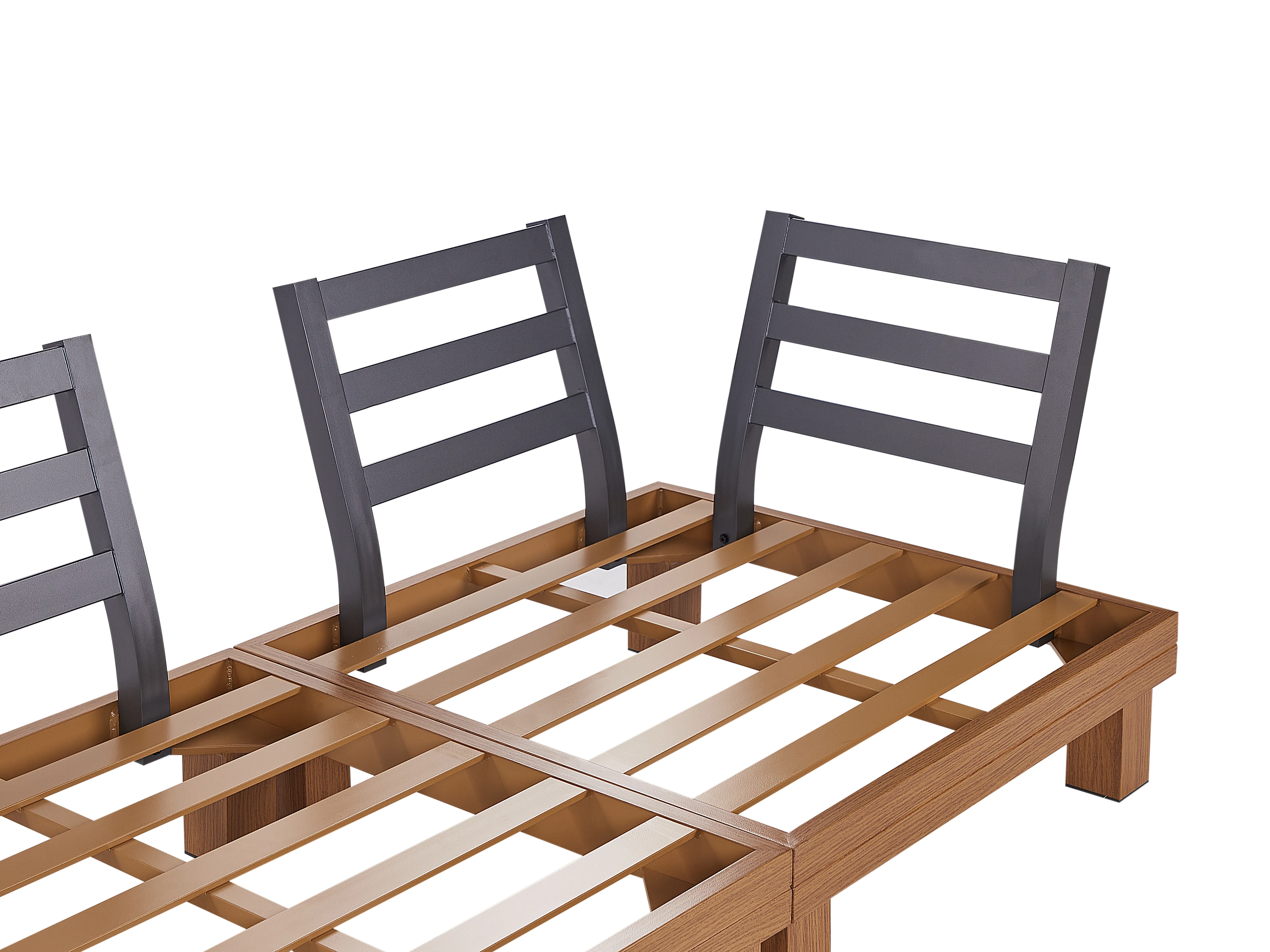 Tuin hoekloungeset met tafel 5-zits SANZA linkszijdig modulair Metaal Wit