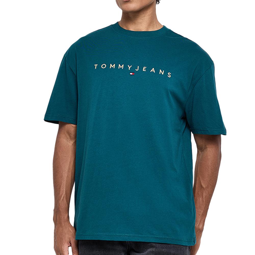 Tommy Hilfiger T-shirt Bleu Homme Tommy Jeans Gold Linear