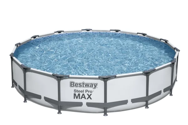 Bestway Steel Pro 56595, 10220 L, Indrammet pool, Blå, Grå, 37,3 kg
