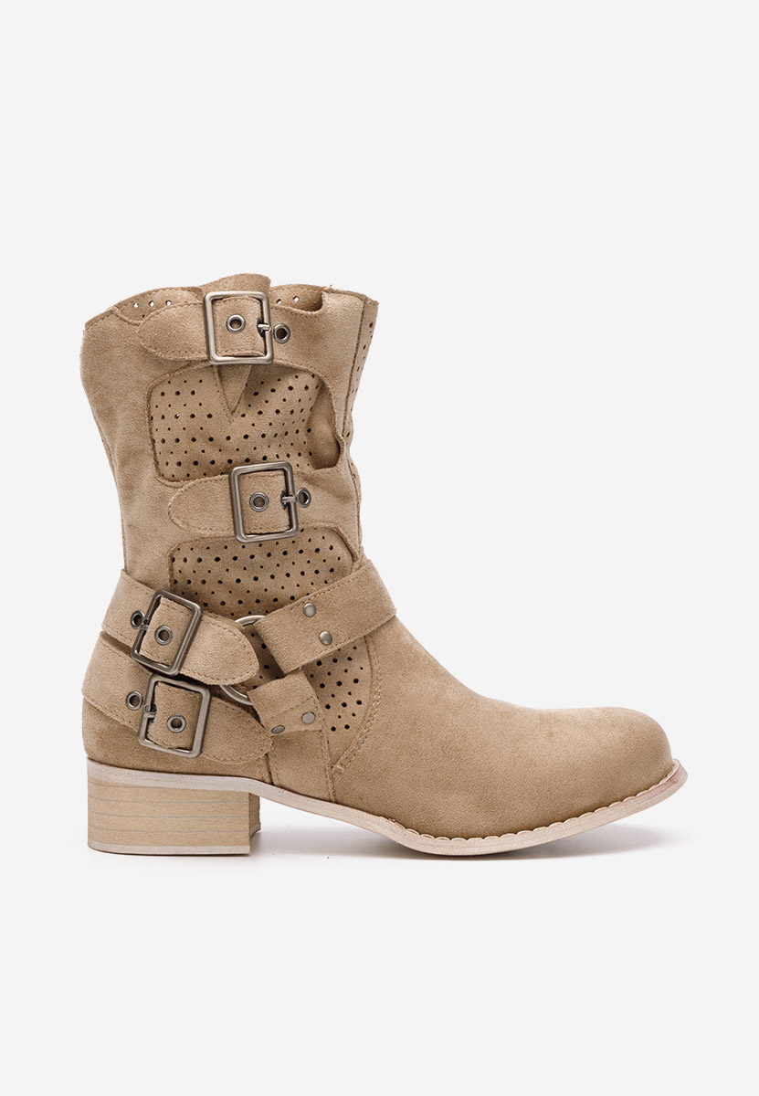 Boots femme kaki Daiela