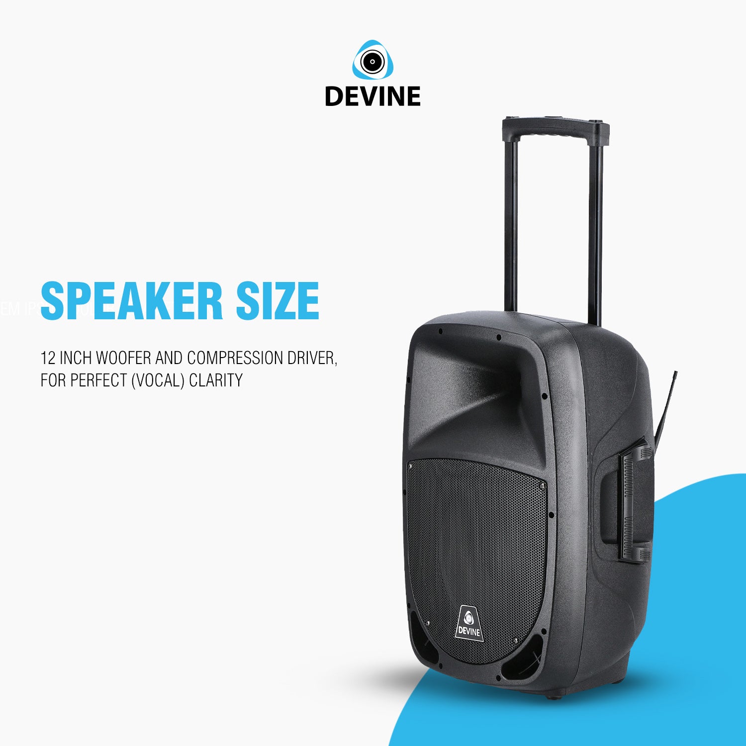 Devine Sound Scout 12A 12 inch mobiele accu-speaker