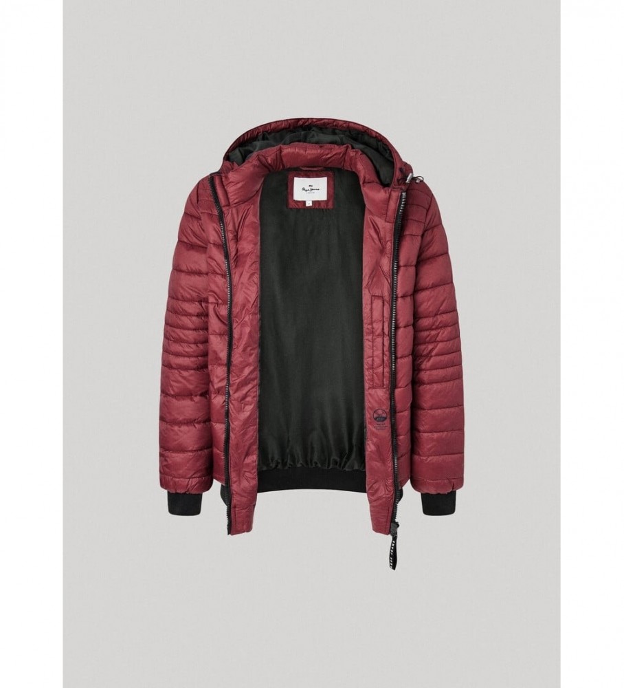 Jaqueta Pepe Jeans Billy Down, cor bordô