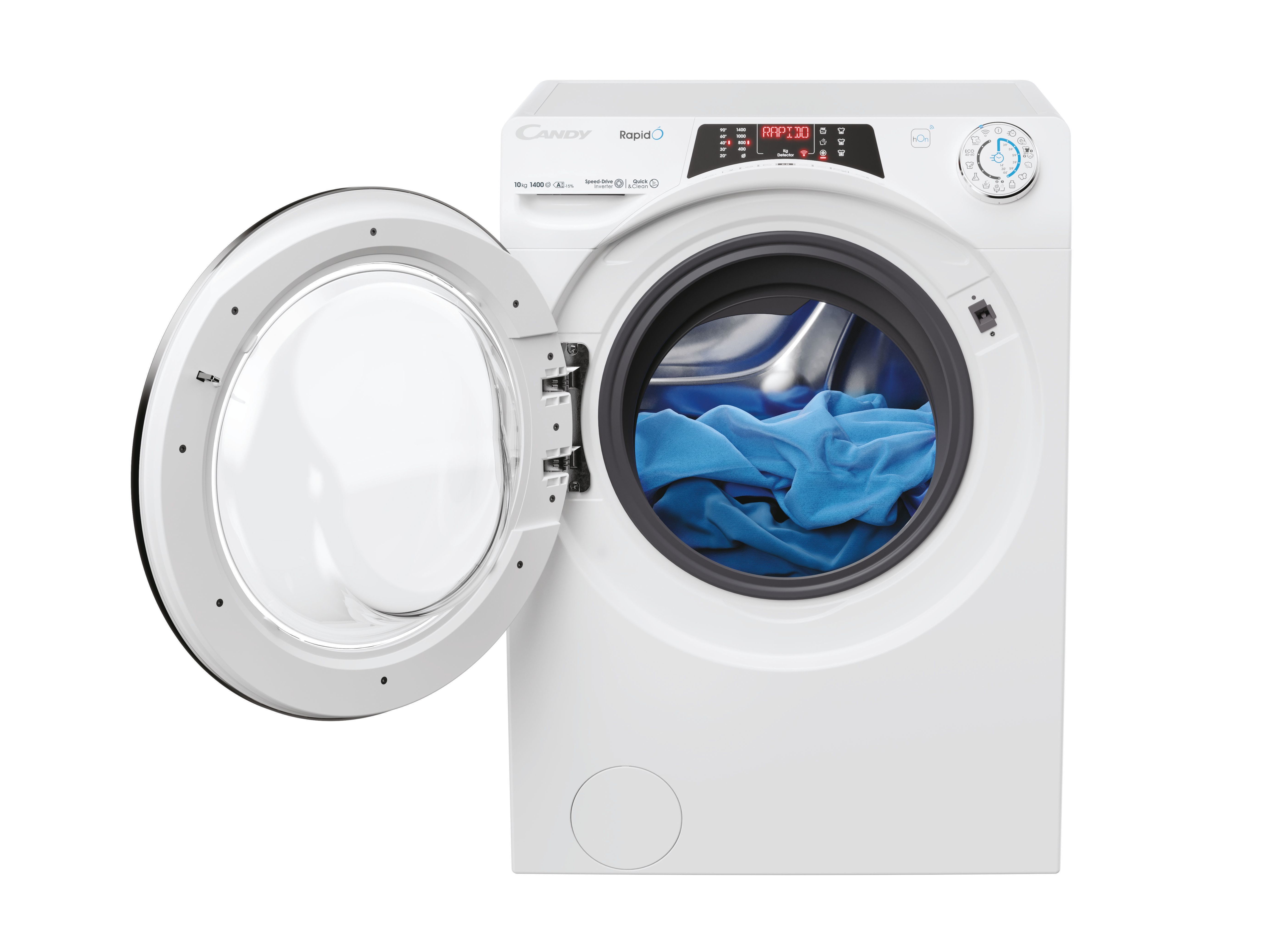 MÁQUINA LAVAR ROUPA CANDY RO 4106DWMC7/1-S - BRANCO A 10KG