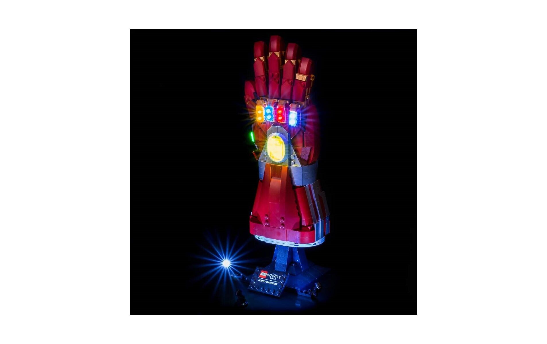 LED-Licht-Set für LEGO® Iron Mans Nano Handschuh 76223Light-Kit