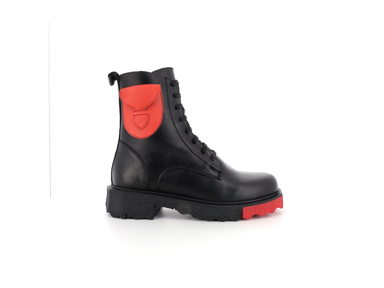 Metamorf ose-MALABO Cuir Noir Rouge