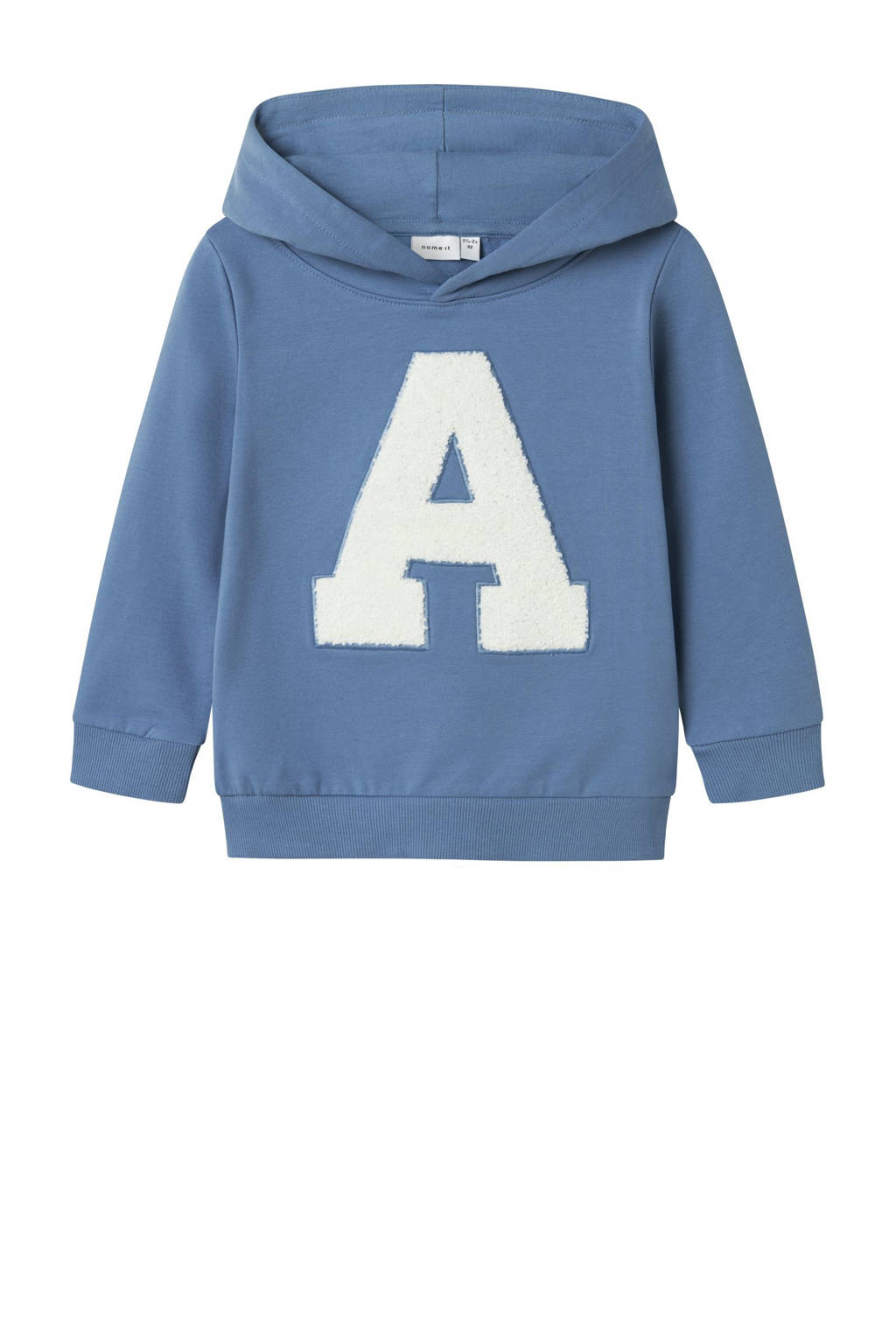 NAME IT hoodie NMMPOALHAN met printopdruk blauw