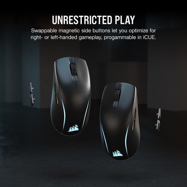 Corsair M75 RGB trådløs gaming-mus (sort)