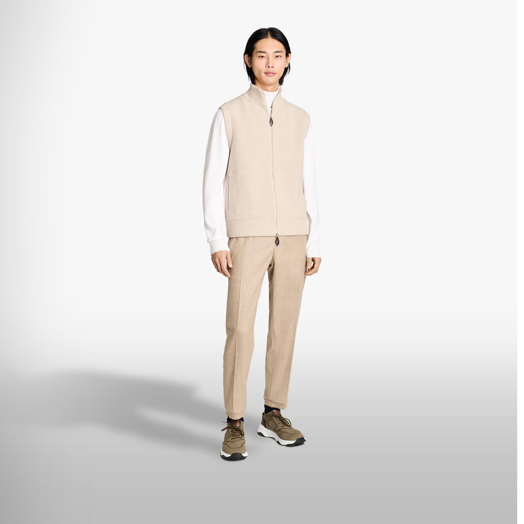 Gilet En Laine Côtes Perlees