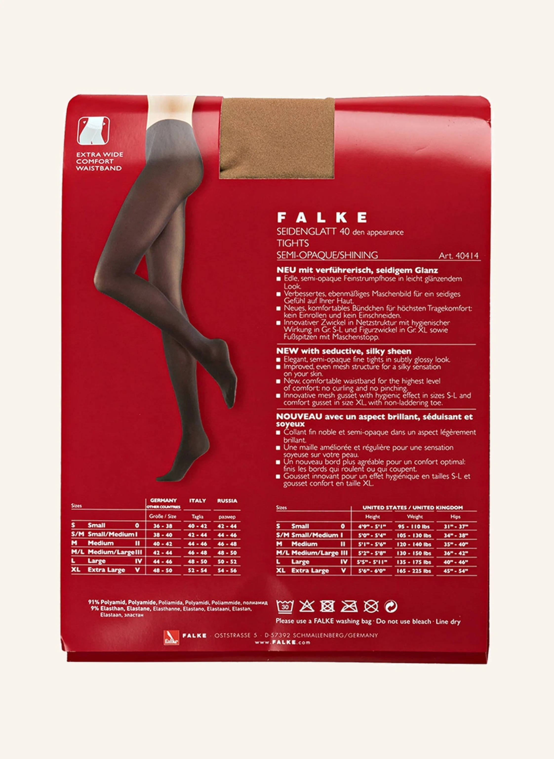 FALKE Feinstrumpfhose SEIDENGLATT
