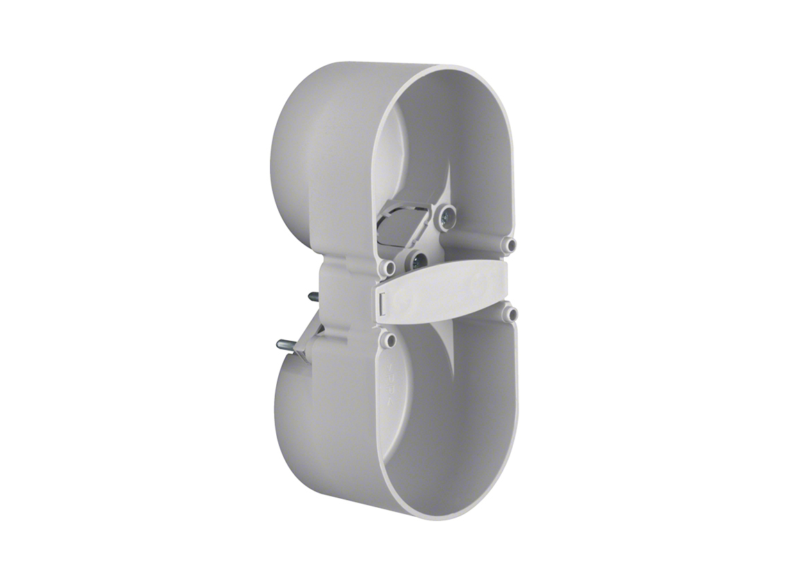 Berker integro 2V diepte van 37 mm inbouwdoos - grey