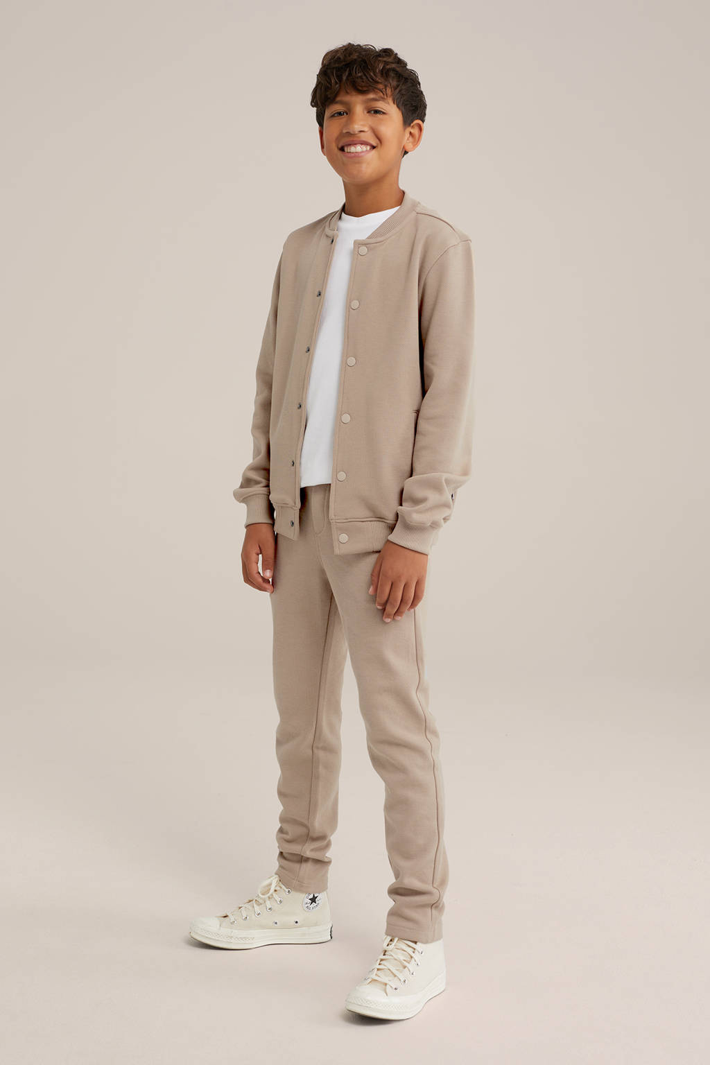 WE Fashion sweatvest zand