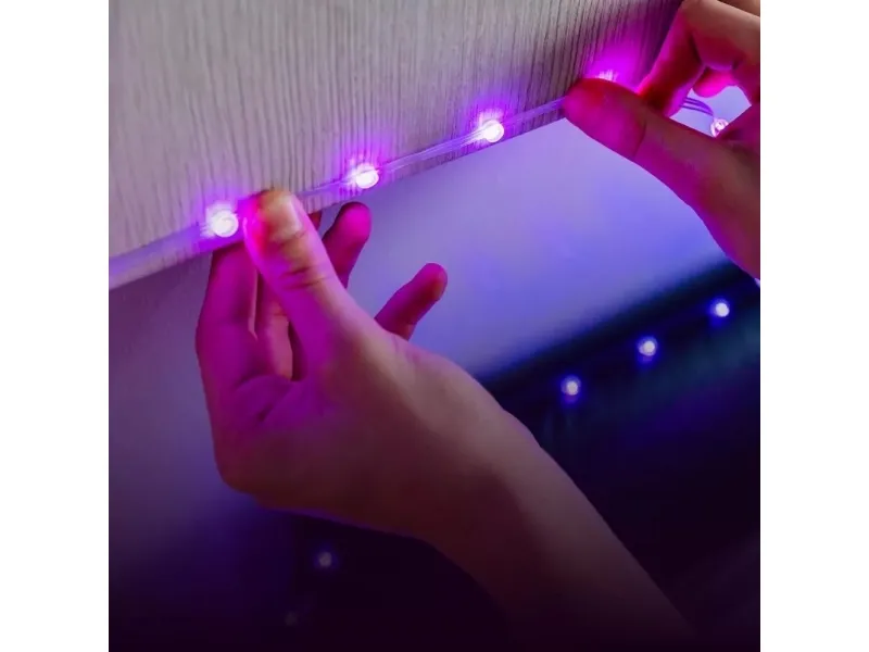 Twinkly Dots - Kædelys - LED - klasse G - RGB-lys - gennemsigtig