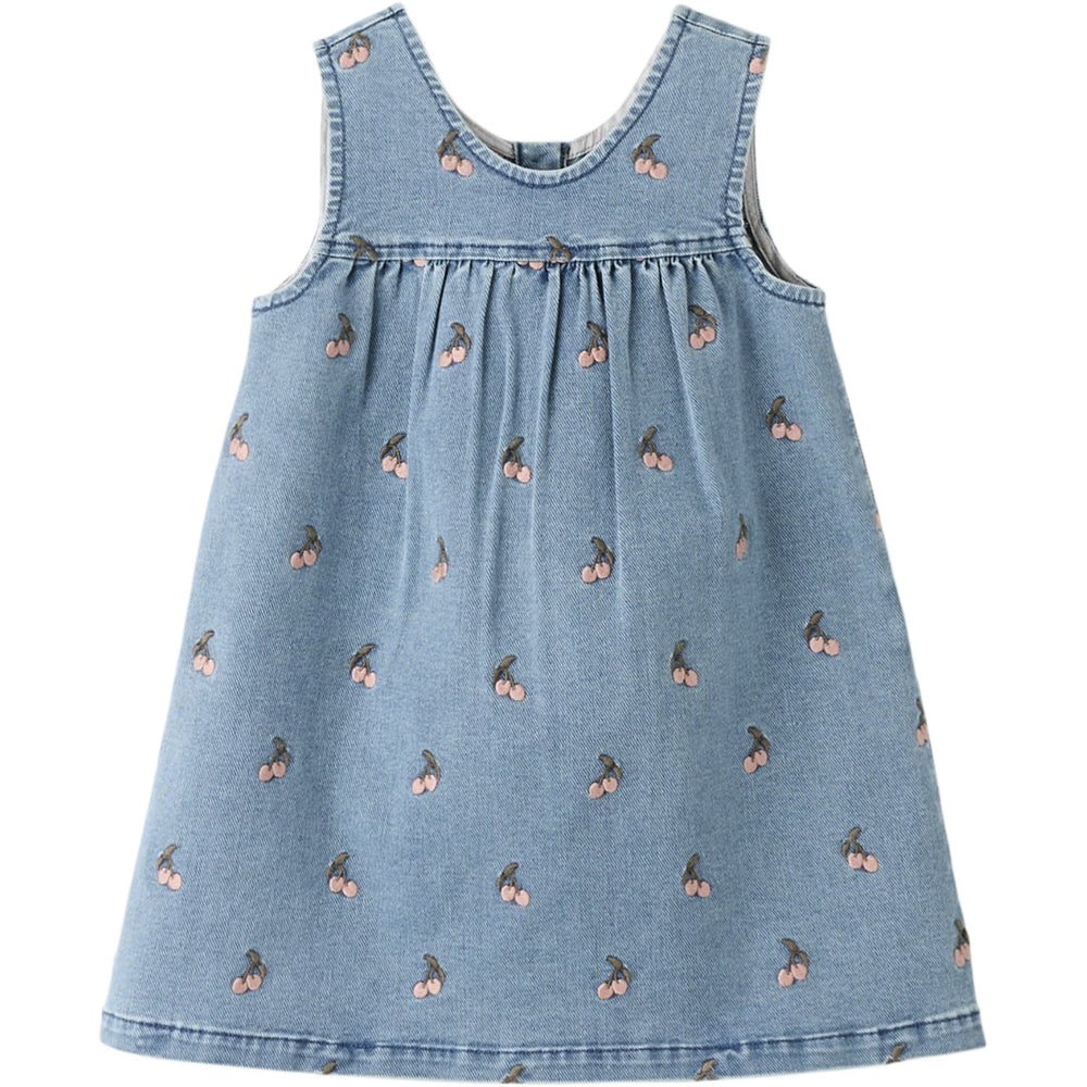 Køb Lil'Atelier Medium Blue Denim Cherry Nmfdeva Dnm Emb Spencer 2024-Es Lil