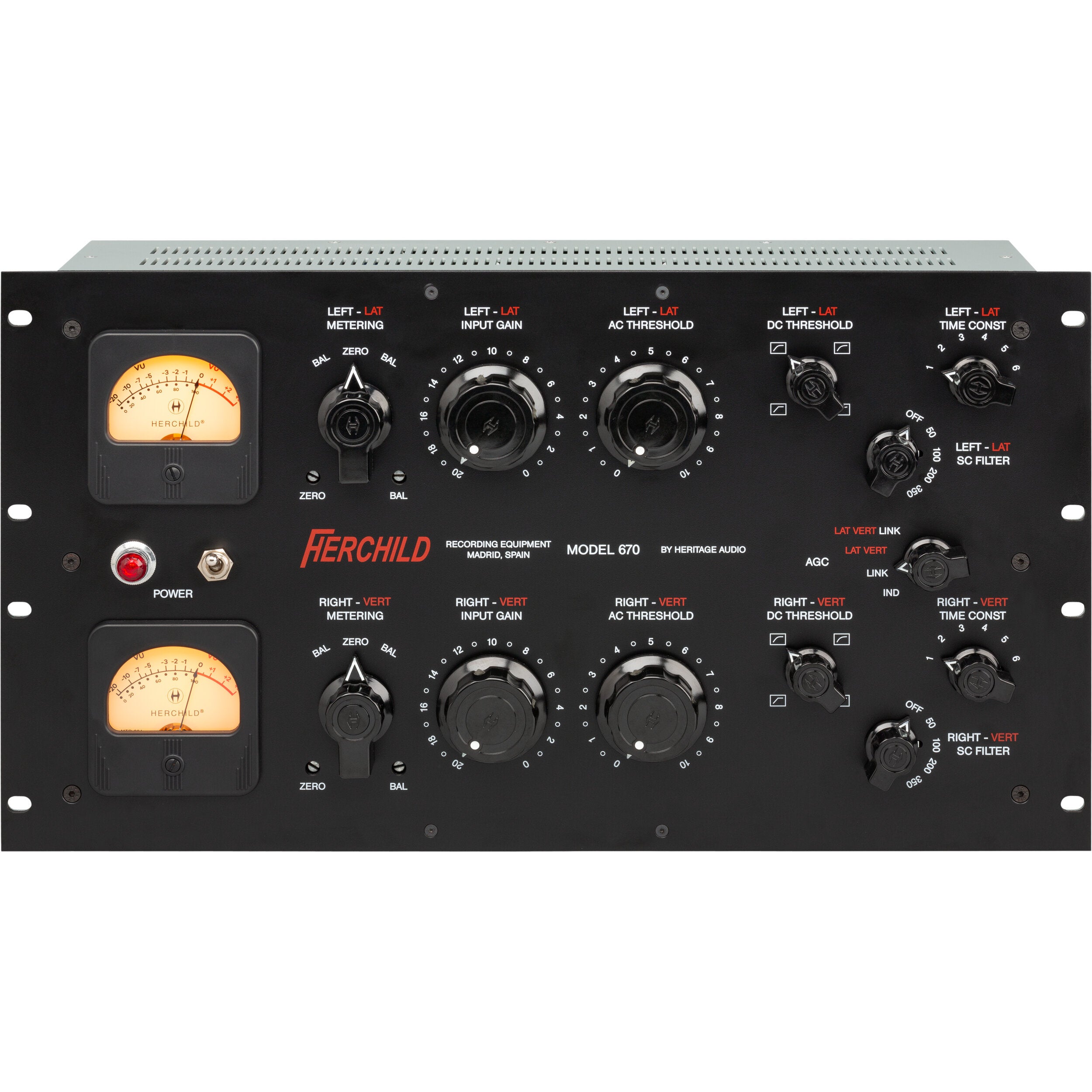 Heritage Audio Herchild Model 670 stereo buizen compressor