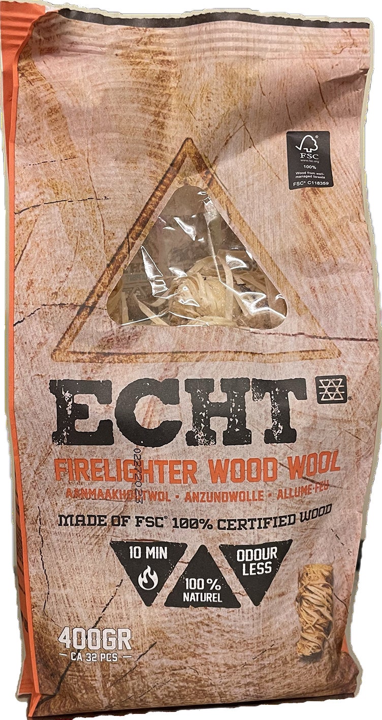 ECHT aanmaakhoutwol FSC 100% 32 stuks