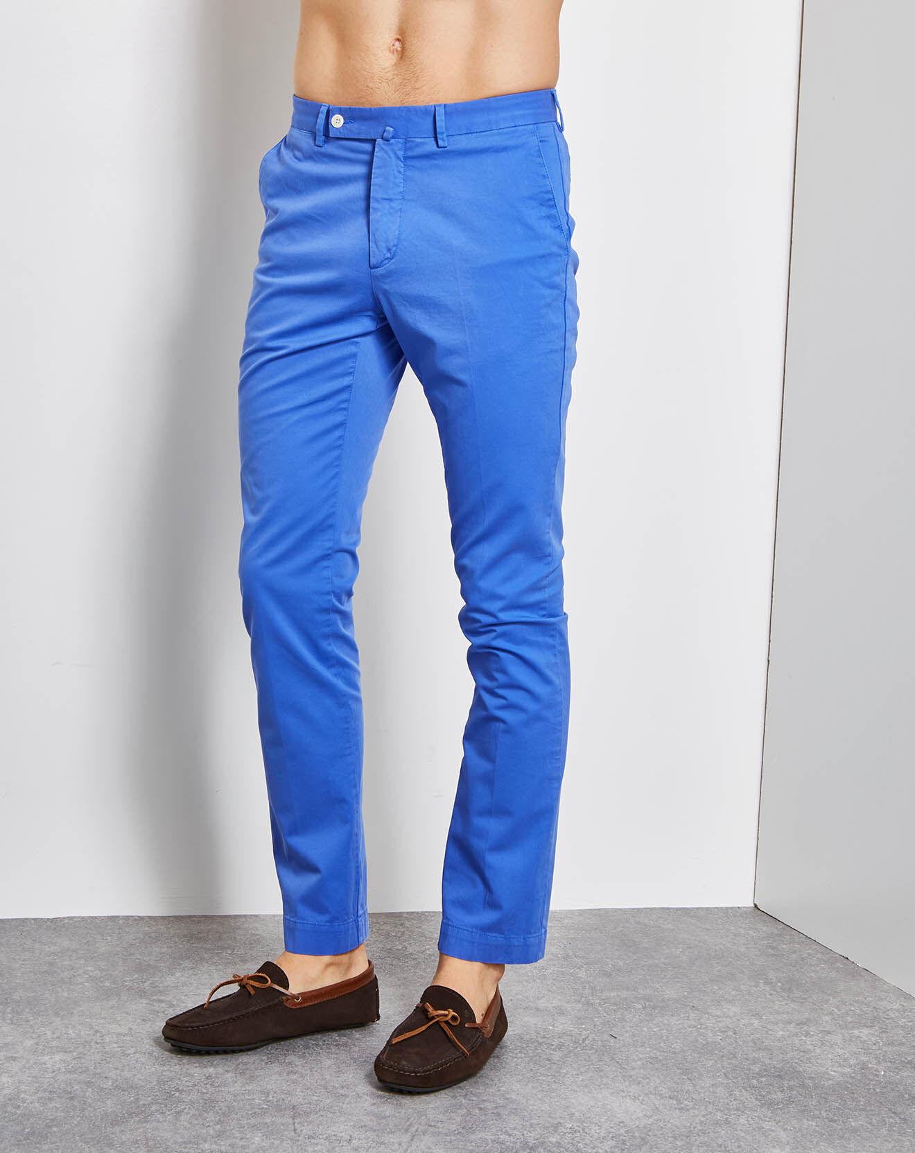 Hackett London Pantalon Chino Slim Kensington bleu ciel