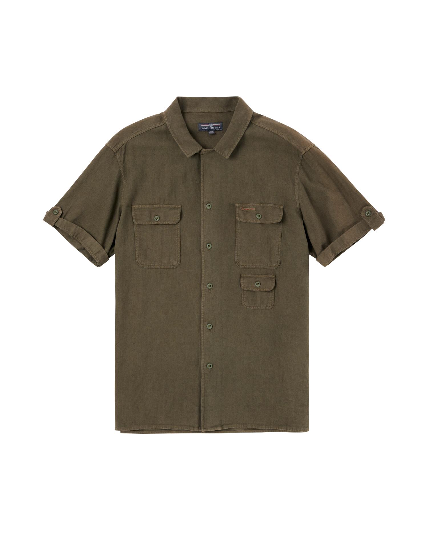 Amundsen Travellers Linen SS Olive