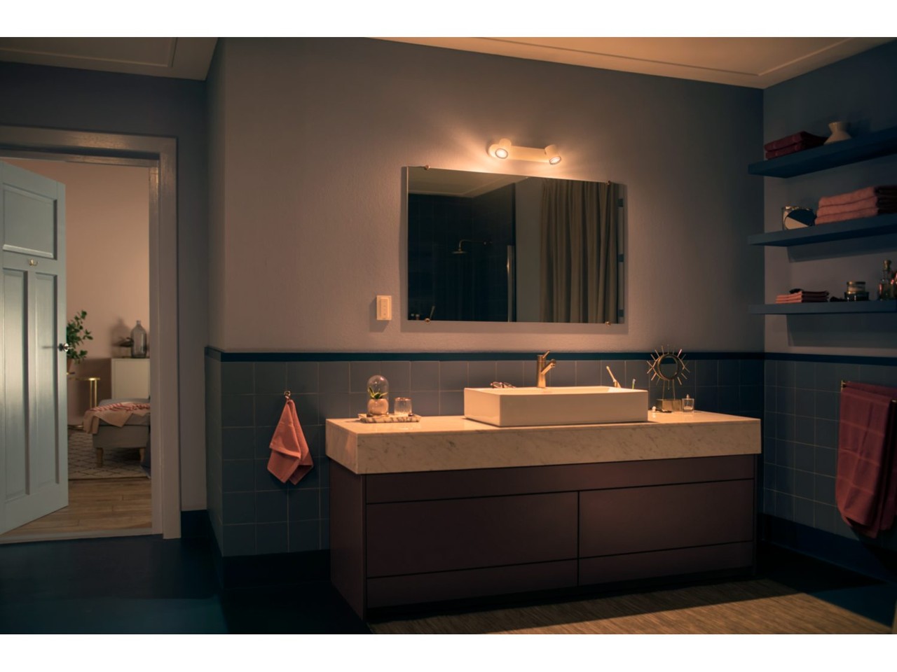 Philips Hue - Adore Bathroom Spot light with Remote - White Ambiance