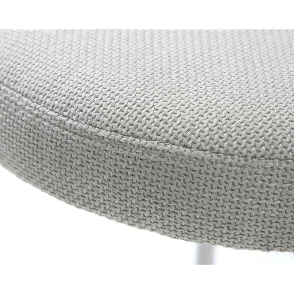 Poef Beige Stof - 43,5x44x48cm - Pelican
