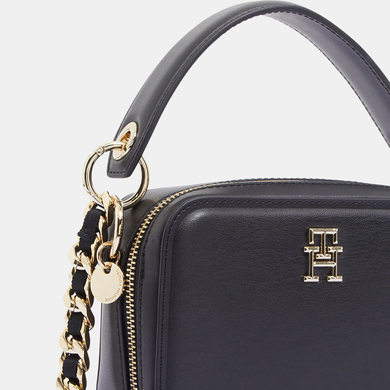 Tommy Hilfiger Mini sac à main Chic Trunk noir - 12x17x6,5 cm