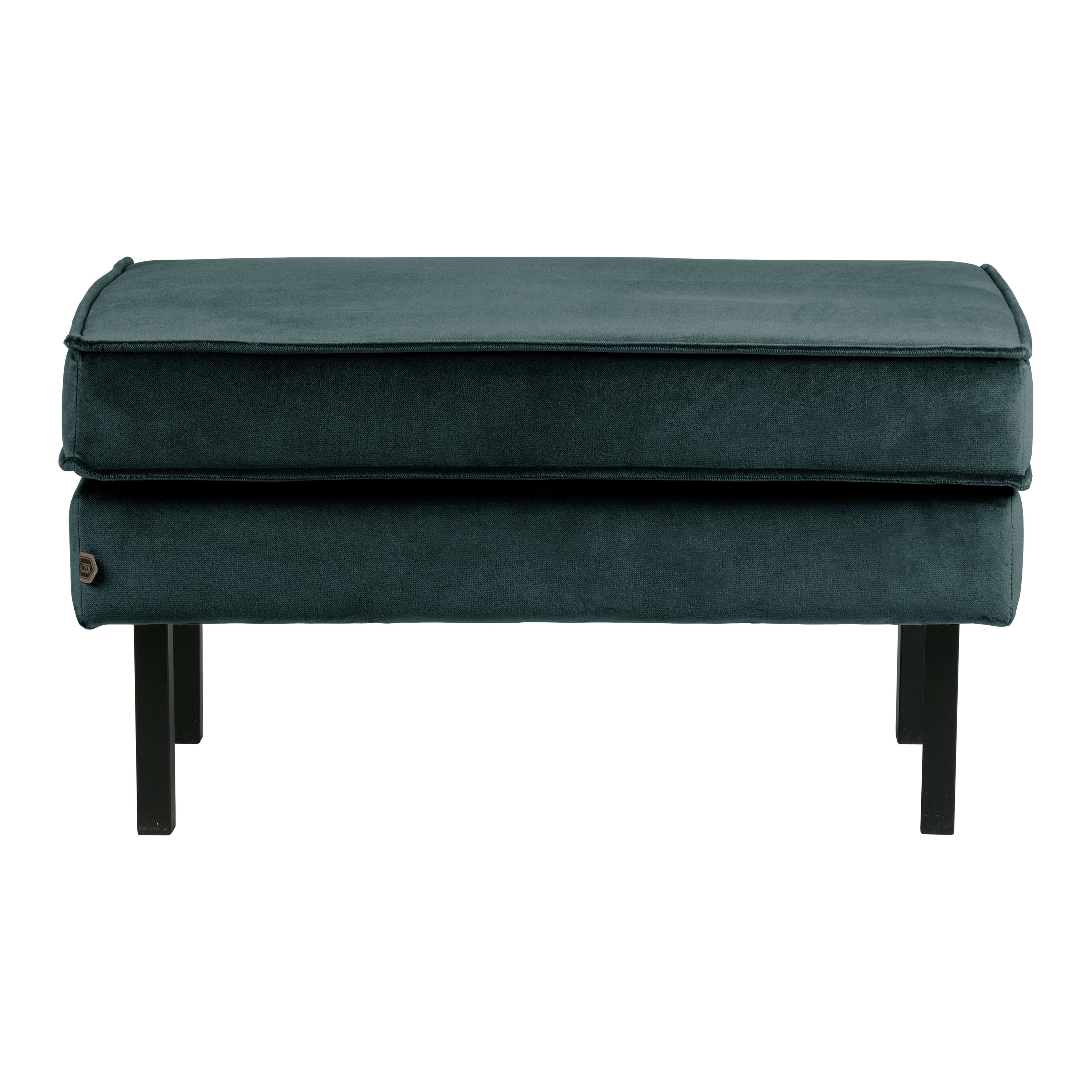 WOOOD Rodeo Hocker - Velvet - Teal