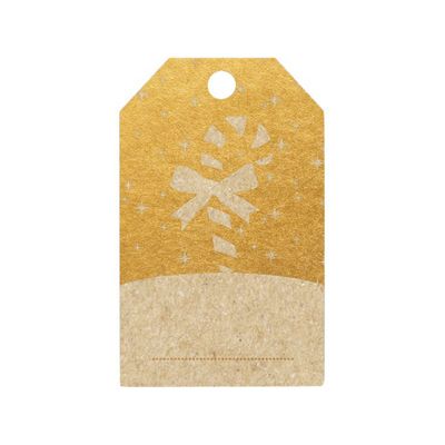 Clairefontaine - 12 Étiquettes cadeau kraft - rectangle - 8 x 16 cm