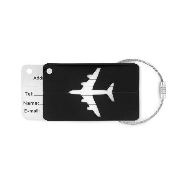 GiftRetail MO9508 - FLY TAG Etiquette à bagage en aluminium