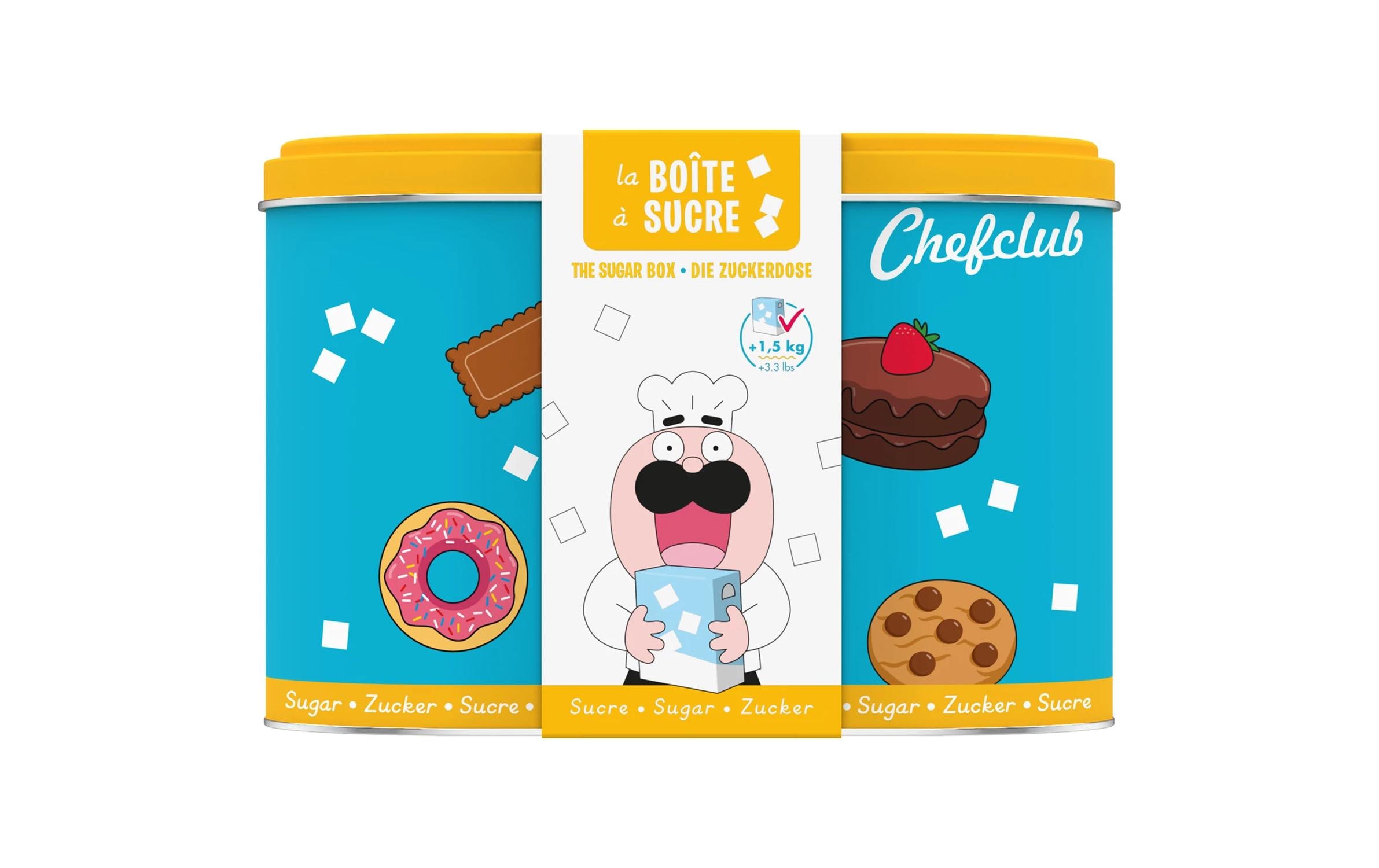 Zuckerdose 1,5 kg, BlauMetalldose für Zucker und mehr