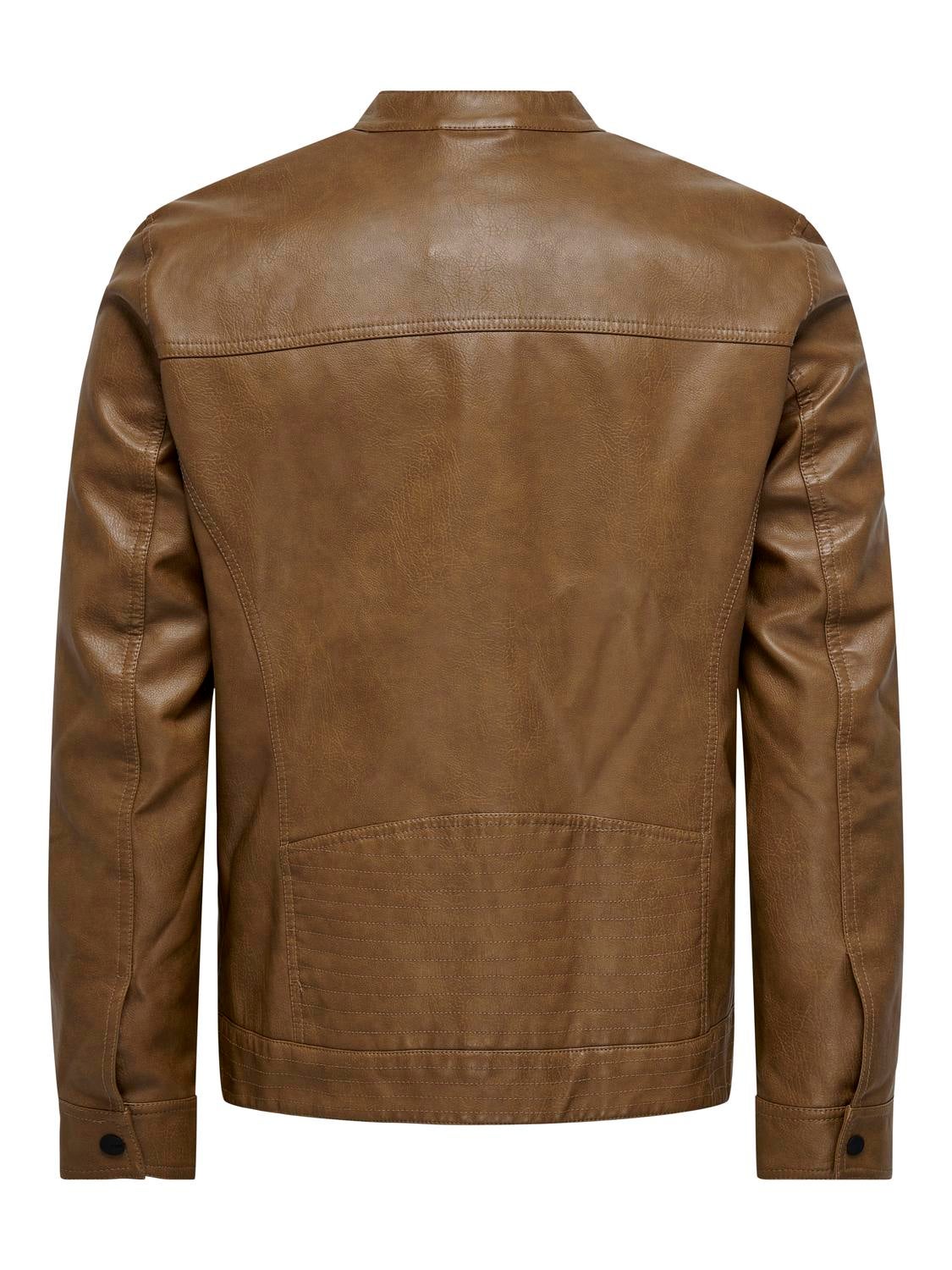 onsAL Kunstlederjacke Monks Robe