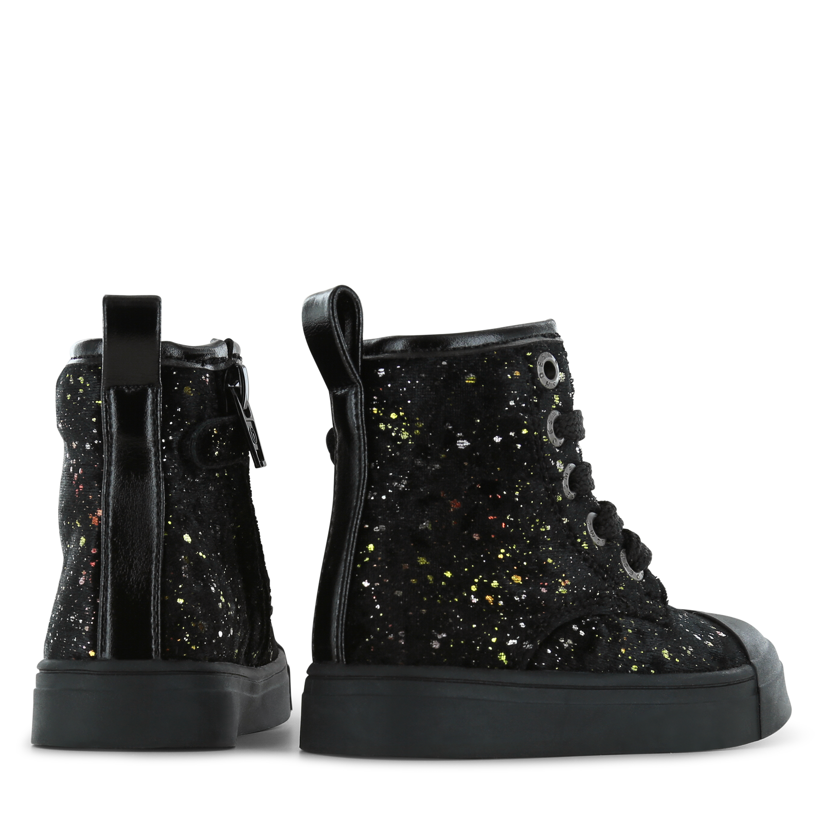 Shoesme schwarzer Schnürschuh mit Punkt
