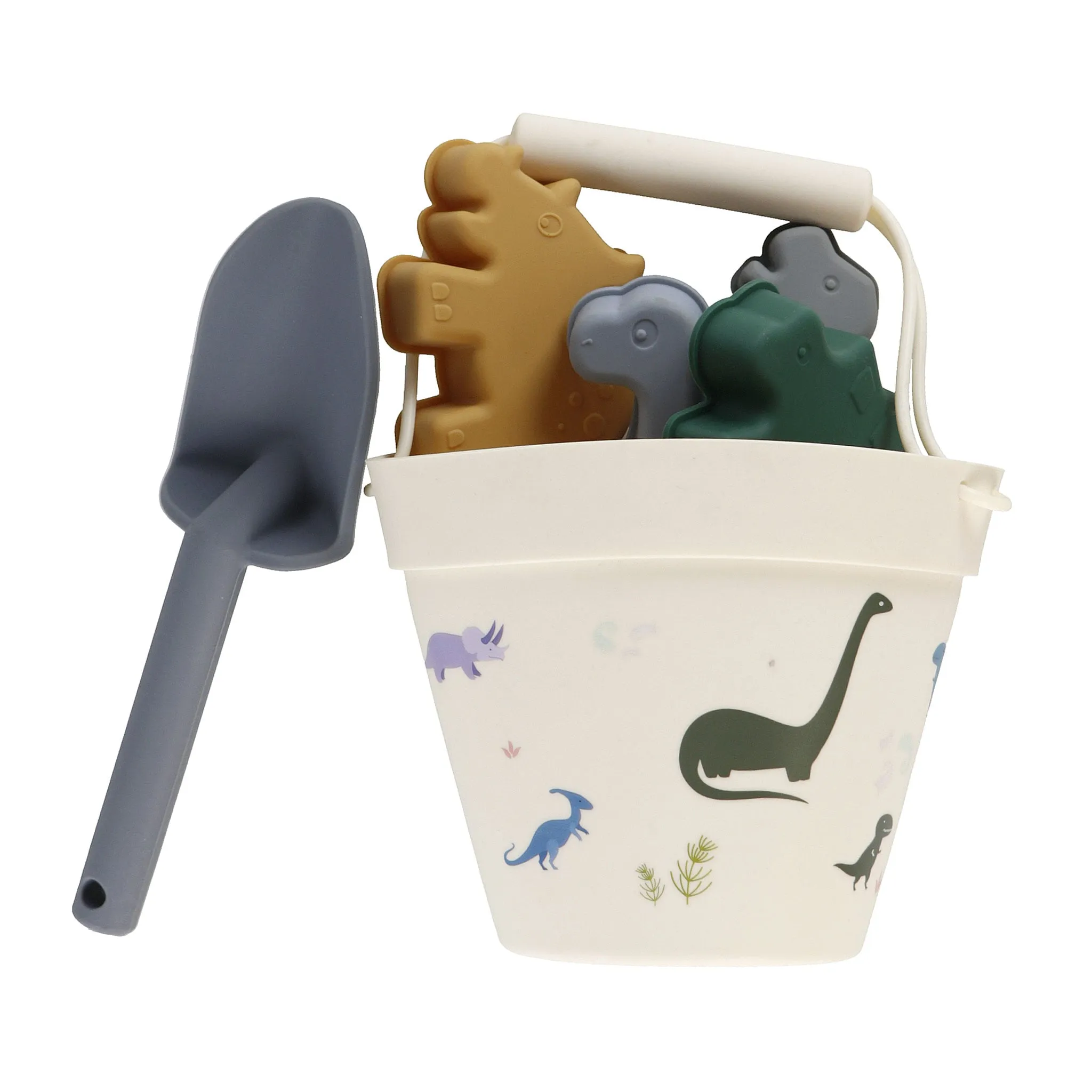 Bébé Confort Ensemble Seau et Jouets de Plage en Silicone - Dinosaures