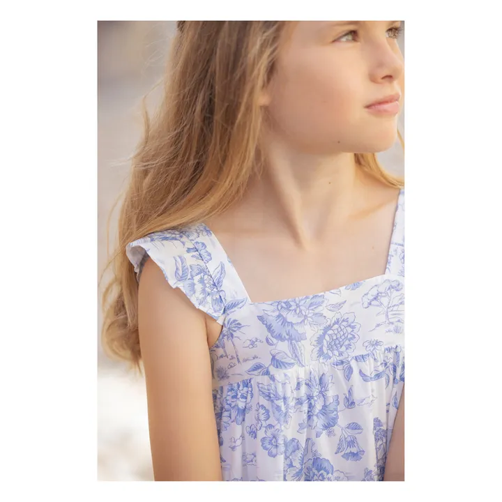 Tartine et Chocolat Robe Fleurs | Bleu