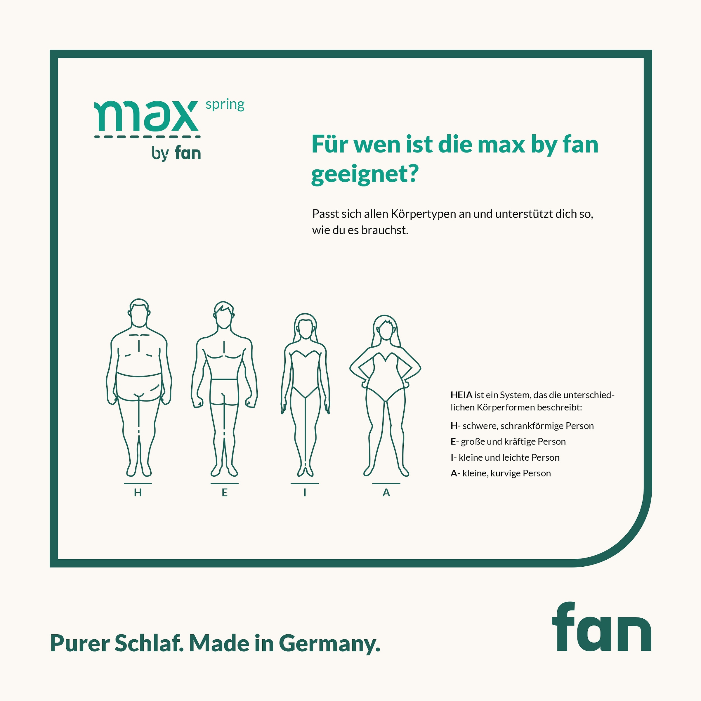 fan Taschenfederkernmatratze »max spring by fan, 90x200 cm, 140x200 & weitere Grössen« 18 cm hoch 360 Federn 1-tlg., 1 Stk. tlg. 5 Liegezonen, atmungsaktiv, ergonomisch, belastbar bis 140 kg