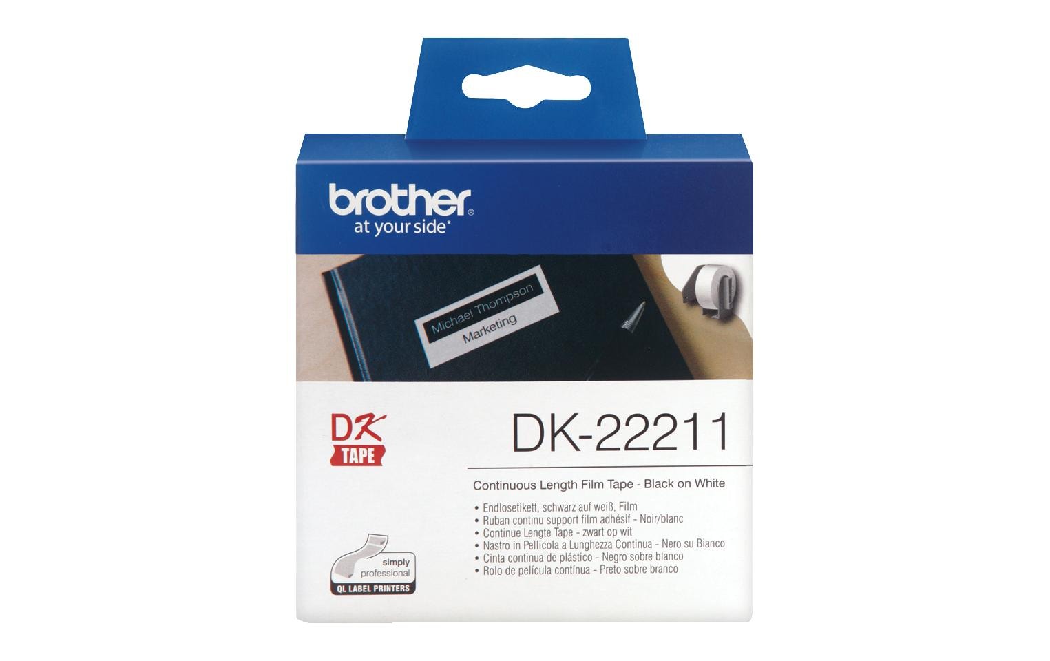 Etikettenrolle DK-22211 Thermo Direct 29 mm x 15.24 mEtikettenrolle für Thermodirekt-Drucker