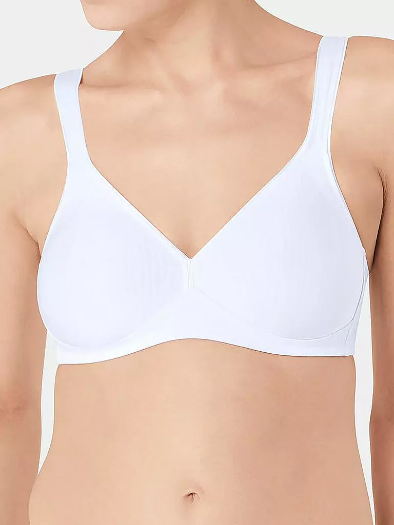 TRIUMPH BH ohne Bügel Soft & Cotton Weiss weiss