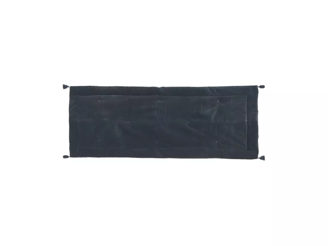 Édredon couverture en Coton velours Gris Foncé 70 x 180 cm