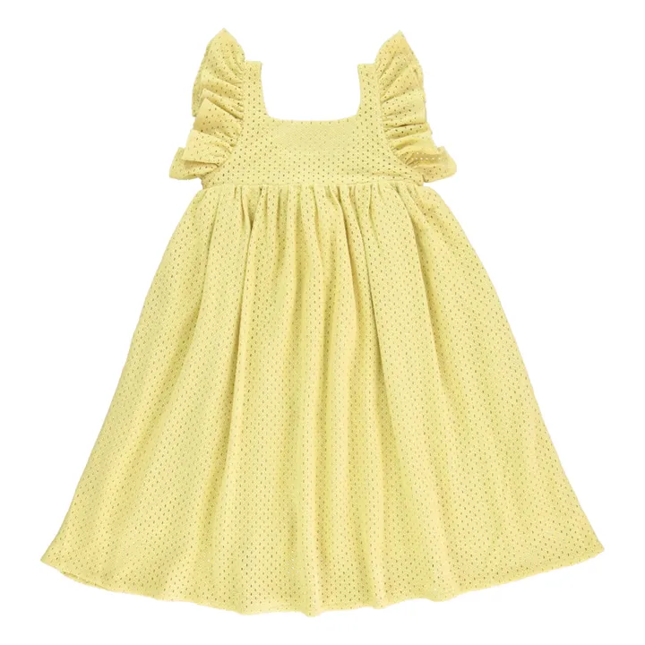 Bebe Organic Robe Anna Ajourée | Jaune