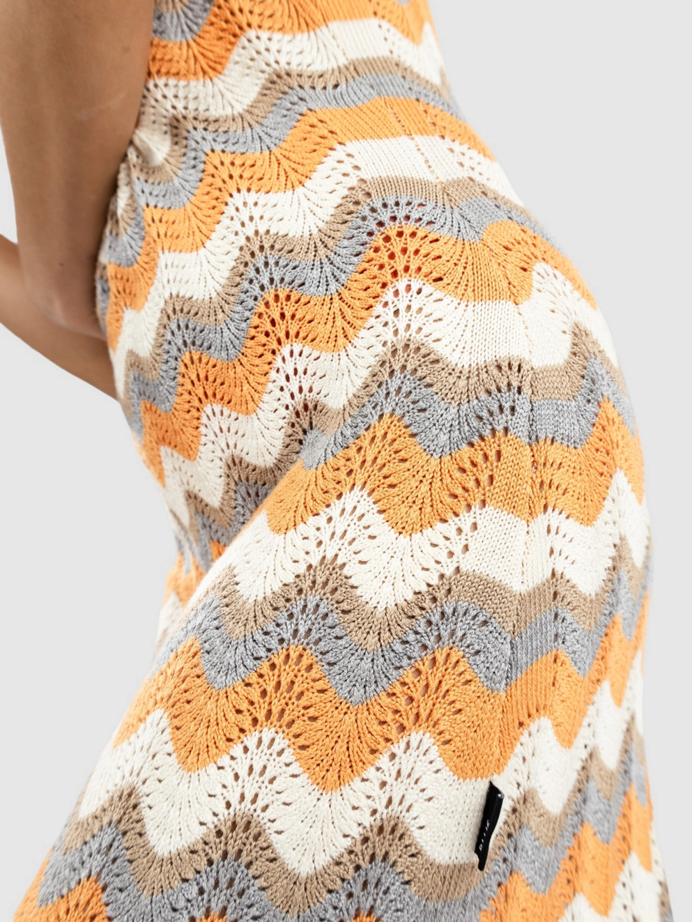 Blue Tomato Crochet Mini Dress wavy natural/apricot/wht