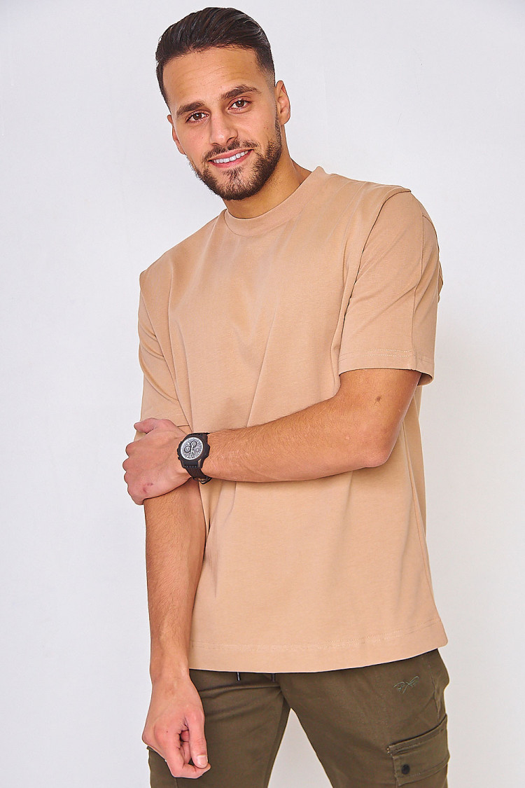 T-shirt beige uni