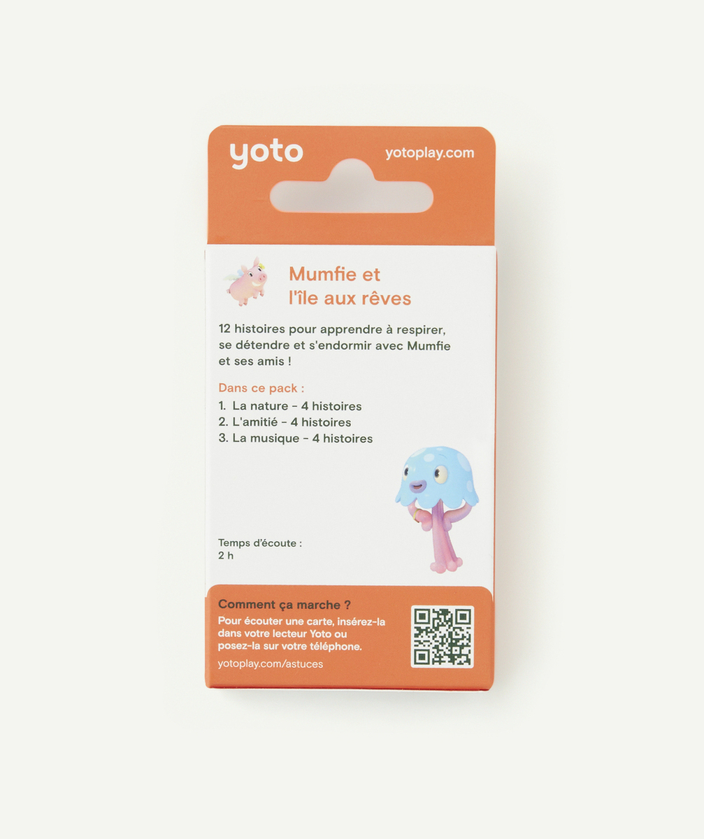 YOTOPACK DE 3 CARTES HISTOIRES AUDIO MUMFIE ET L'ÎLE AUX RÊVES