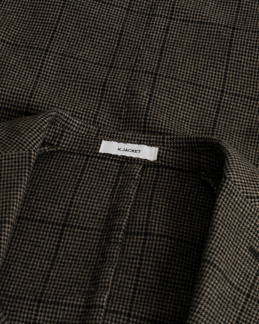 Boglioli K Jacket Wool Check Blazer Brown