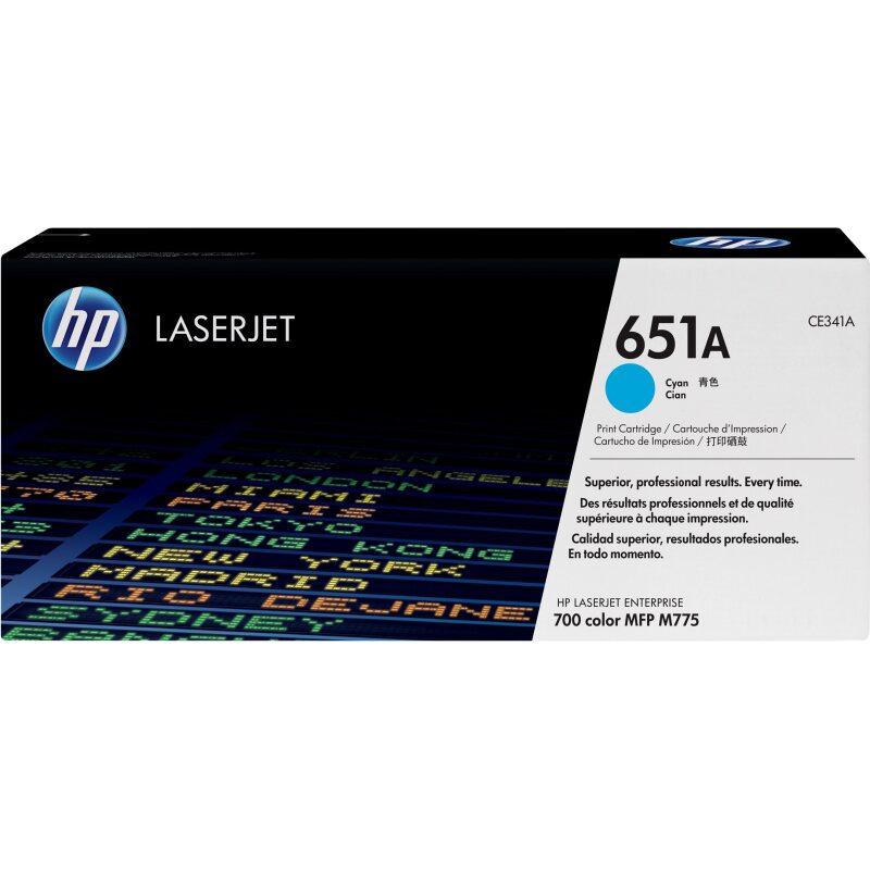 HP 651A toner LaserJet cyan authentique